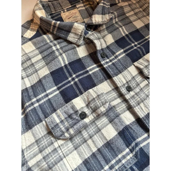 American Eagle Outfitters Other - American Eagle Men's XL Flannel Button-Down Heritage Blue White Outdoor Gorpcore